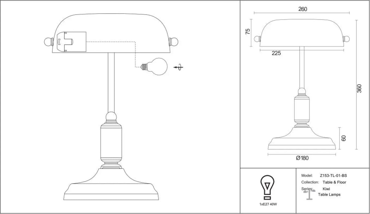 Schéma d'installation du luminaire