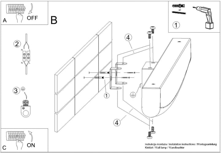 Aplique de pared LED dorado JORUN 3000K