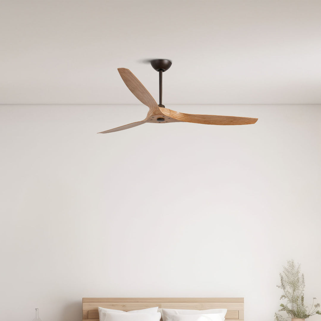Ventilateur de plafond Morea érable dans un intérieur