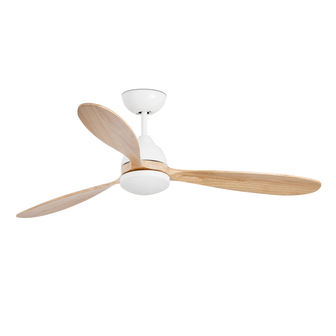 Ventilateur de plafond Poros blanc et pin de Faro Barcelona