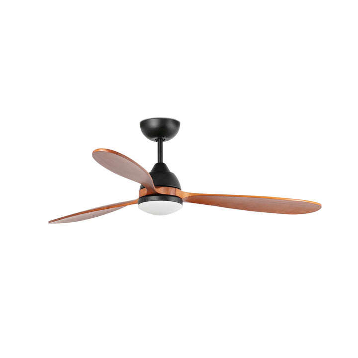 Ventilateur de plafond Poros noir et noyer de Faro Barcelona