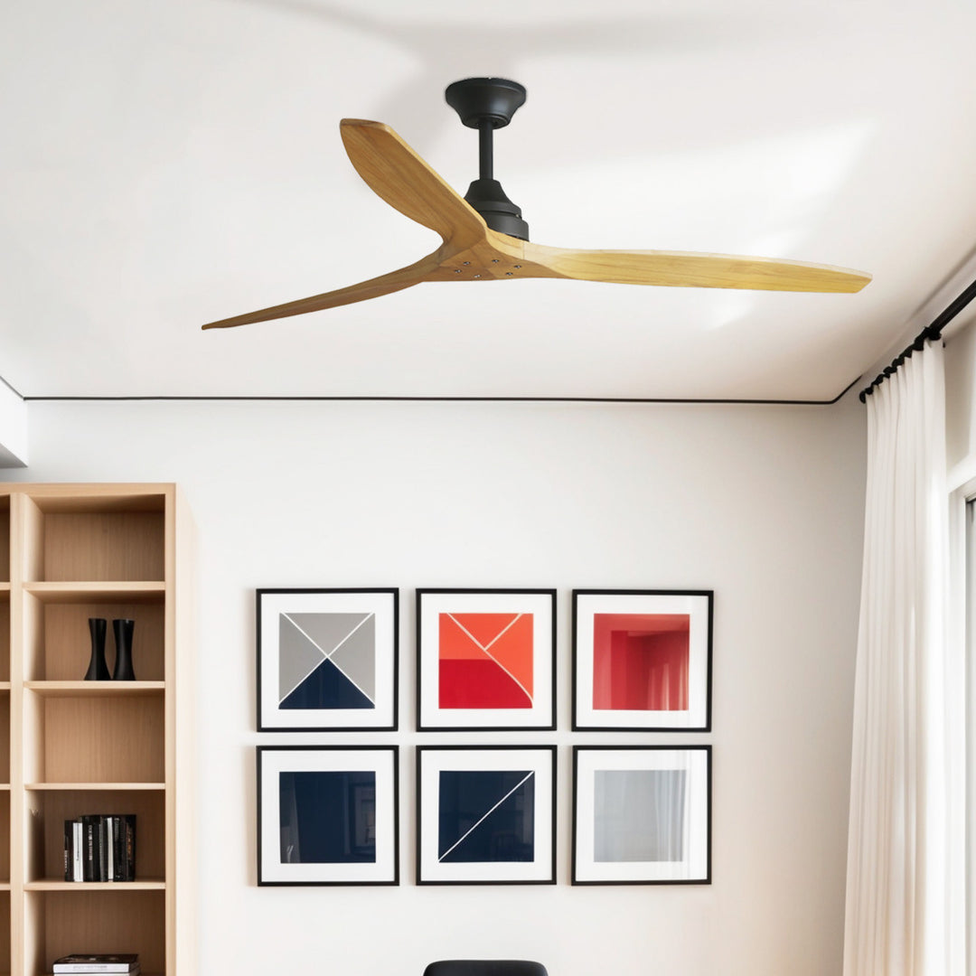 Ventilateur Alo noir dans un intérieur