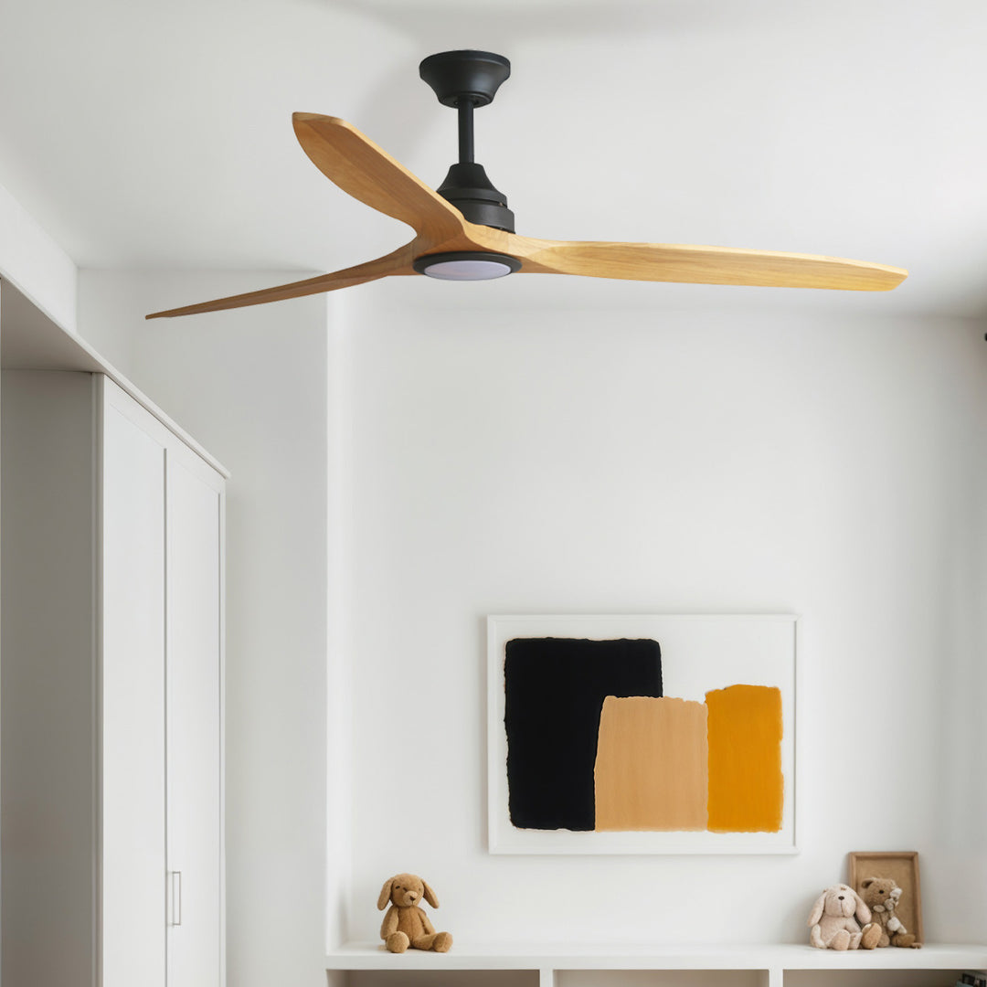 Ventilateur Alo noir dans un intérieur