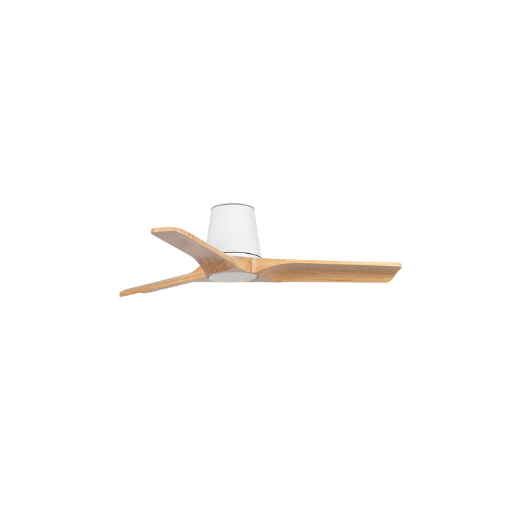 Ventilateur Heywood Tub blanc et pin de 90 cm de Faro Barcelona