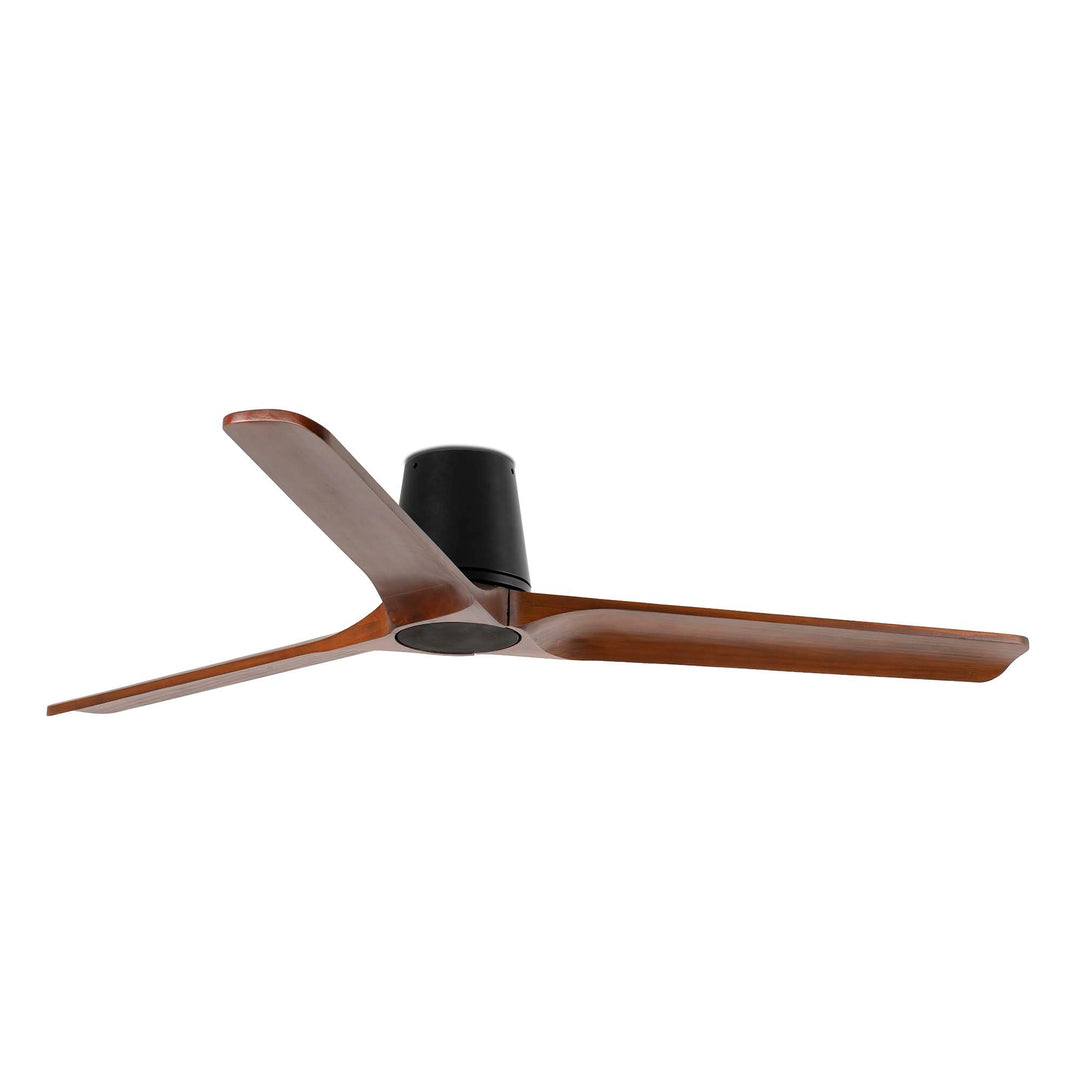 Ventilateur Heywood Tub noir et noyer de 132 cm de Faro Barcelona