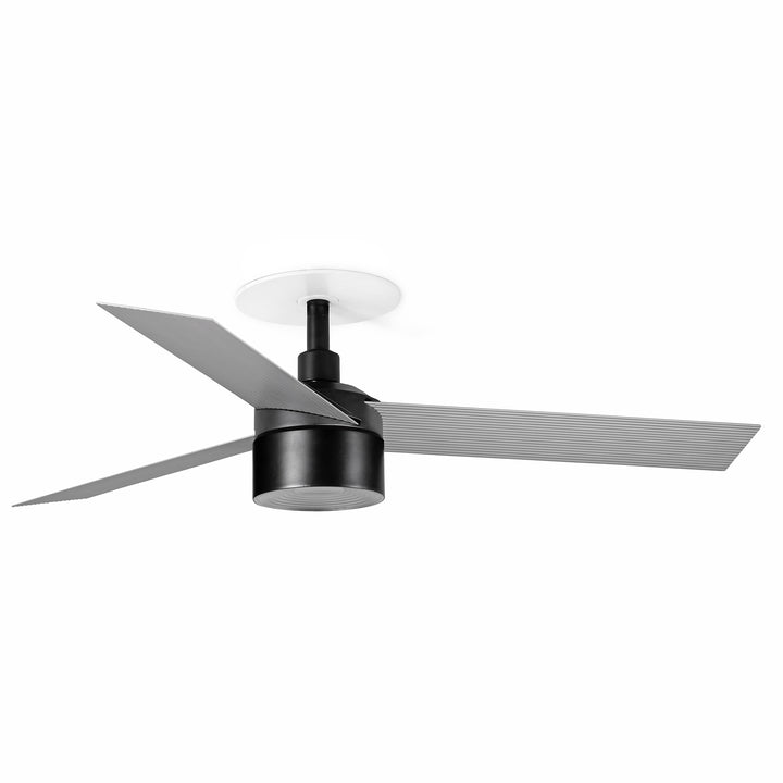 Ventilateur de plafond Cruiser 106 cm encastré aux pales aluminium avec lumière LED en verre de Faro Barcelona