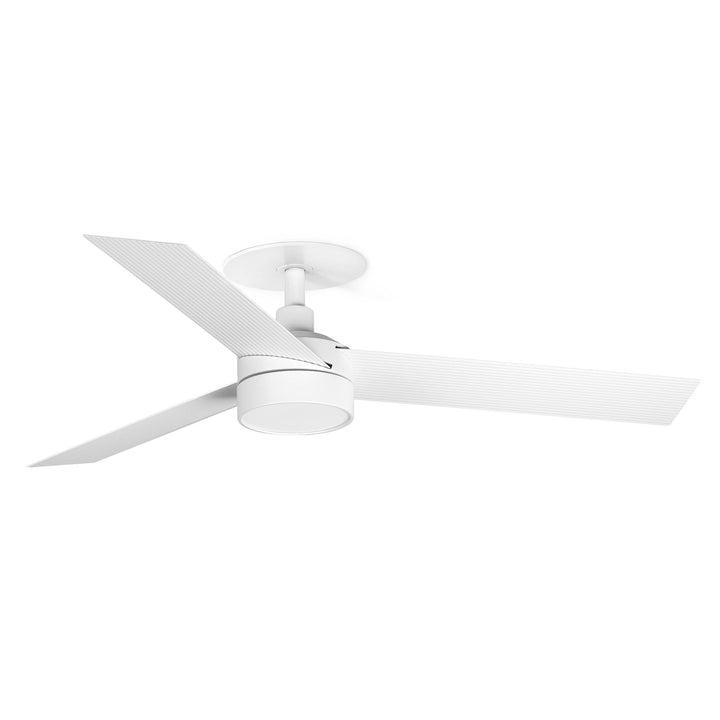 Ventilateur de plafond Cruiser 106 cm encastré blanc avec lumière LED opale de Faro Barcelona