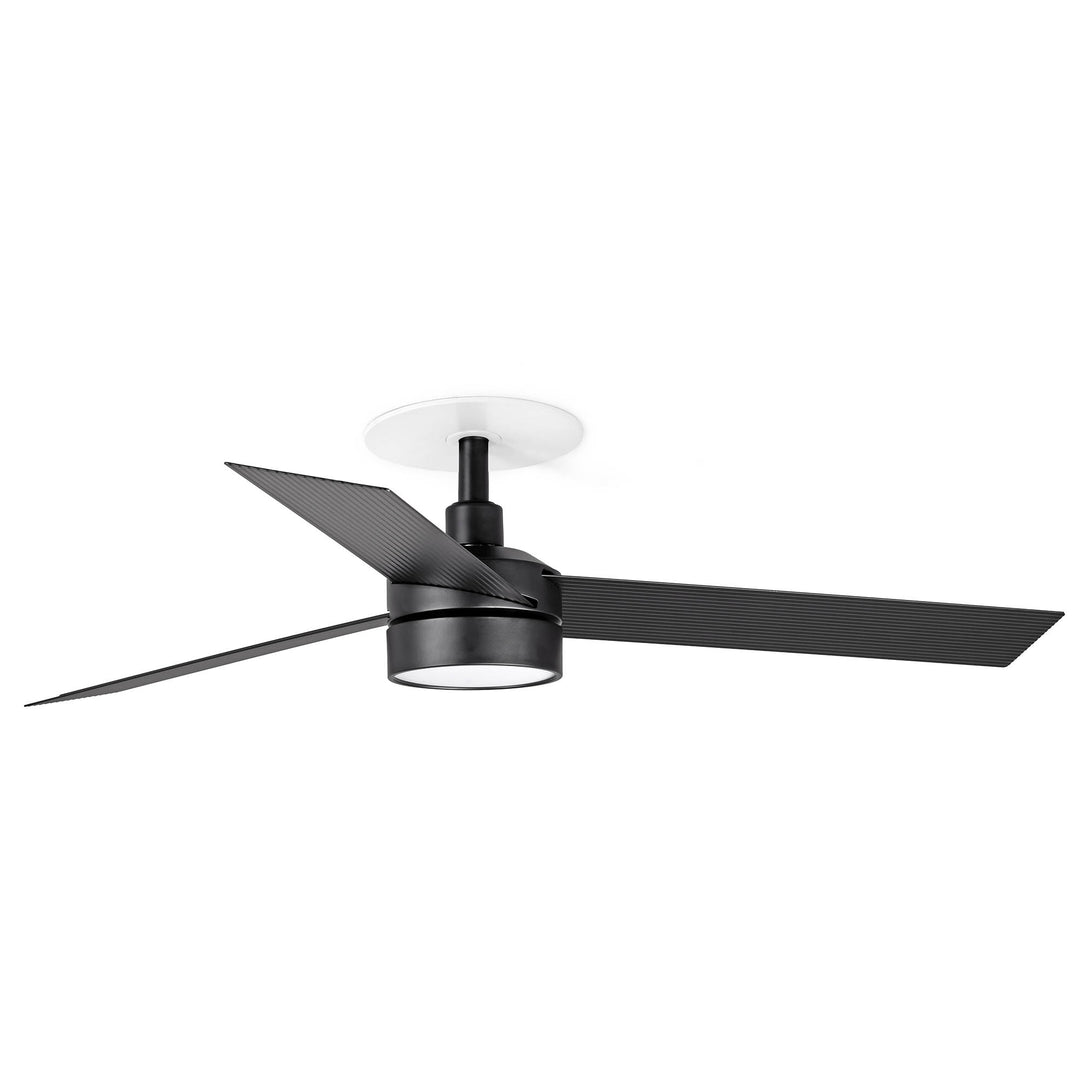 Ventilateur de plafond Cruiser 106 cm encastré noir avec lumière LED opale de Faro Barcelona