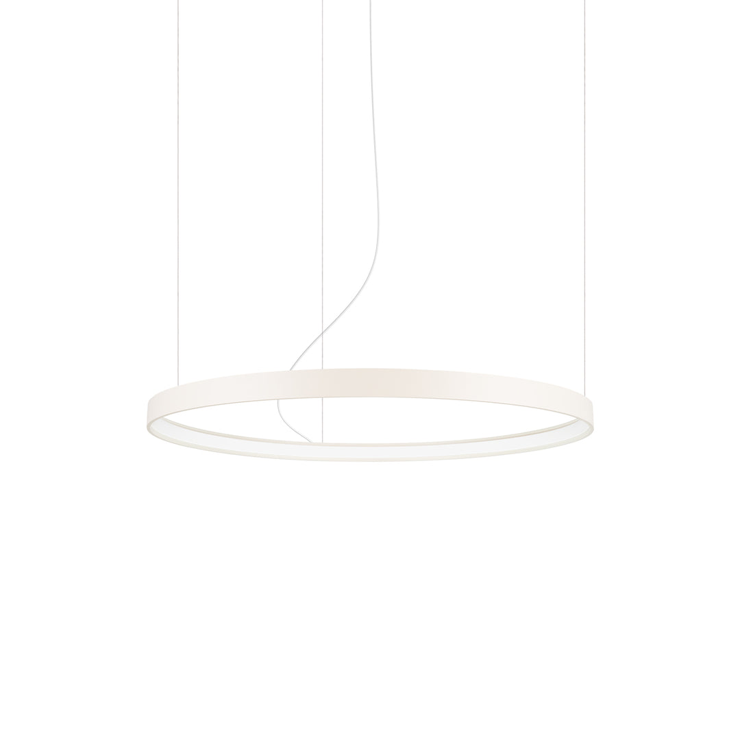 Lustre anneau RIO beige vue d'ensemble