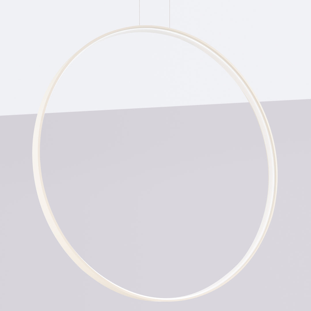 Suspension anneau RIO beige éteinte, suspendue
