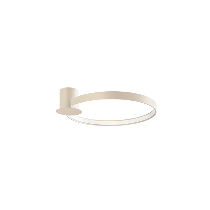 Plafonnier anneau RIO beige vue d'ensemble