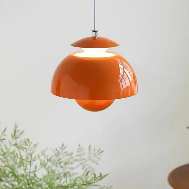 Suspension luminaire design épuré en métal au style contemporain