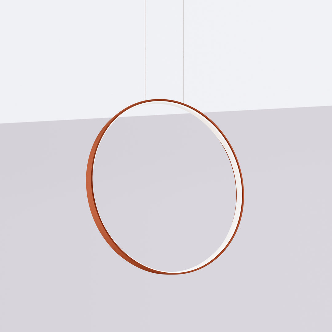 Suspension anneau RIO ocre rouge éteinte, suspendue