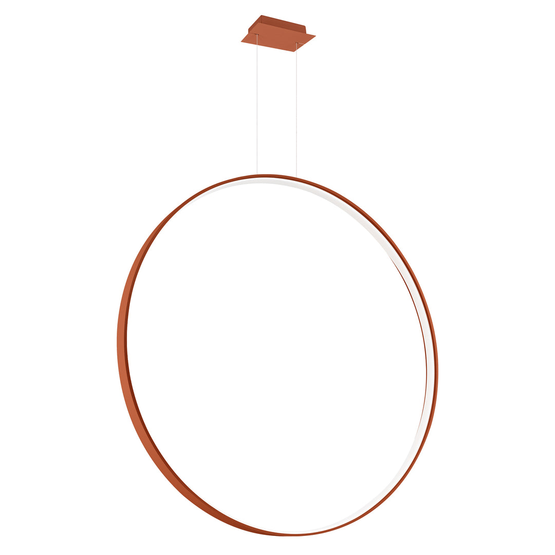 Suspension anneau RIO ocre rouge vue d'ensemble