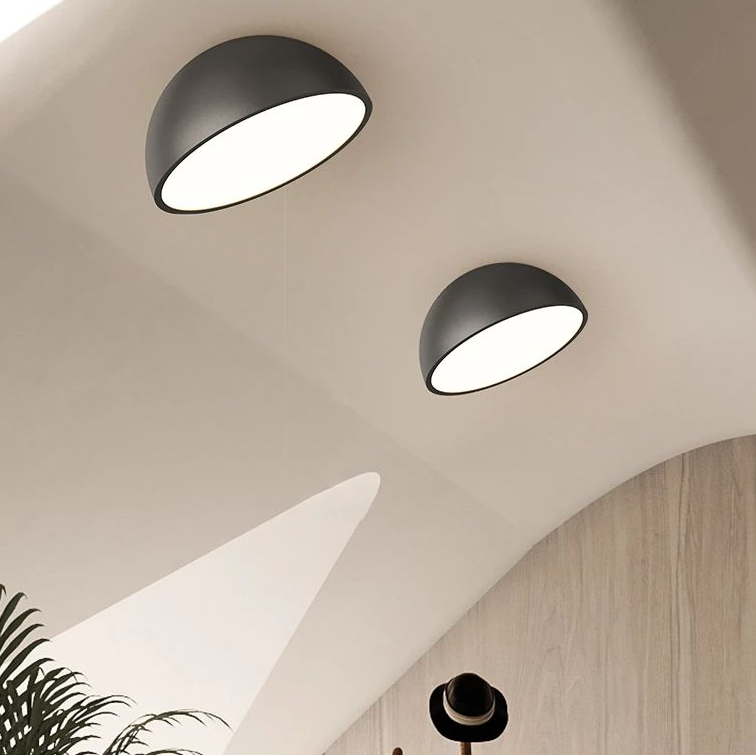 Lámpara de techo LED de nogal retro de espectro completo con protección ocular para dormitorio, vestíbulo de entrada, pasillo, accesorio de iluminación, nueva lámpara de araña