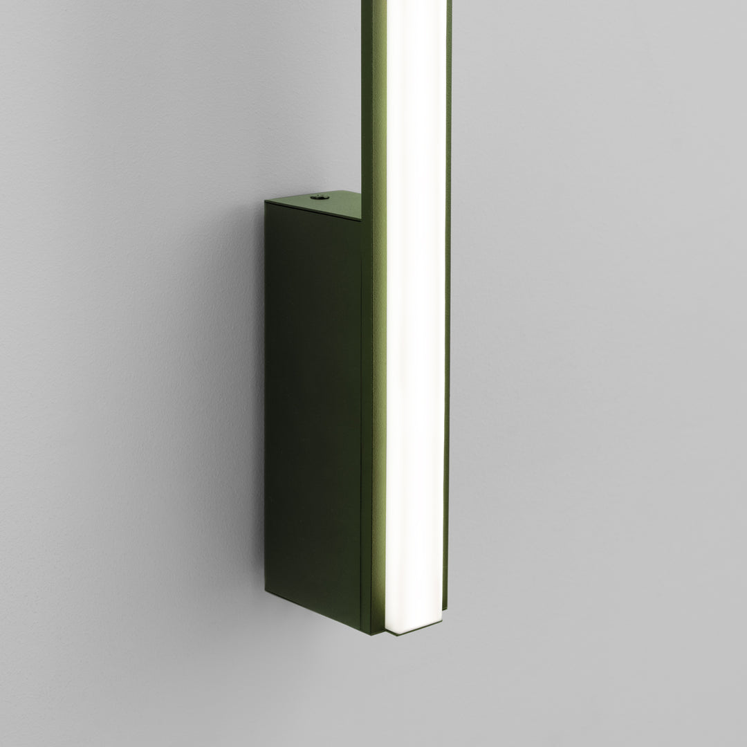 Aplique de pared LAGOM 90, verde oliva, LED 4000K