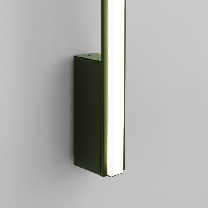 Aplique de pared LAGOM 90, verde oliva, LED 4000K