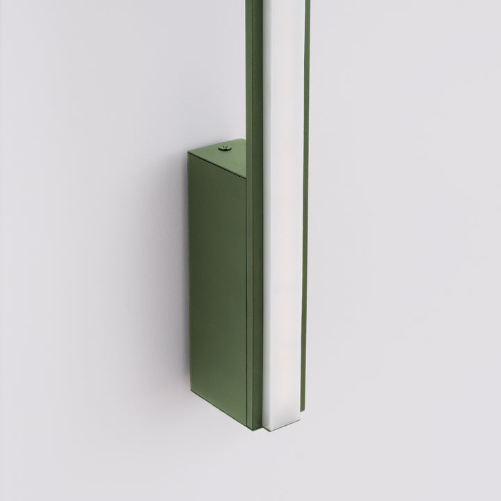 Aplique de pared LAGOM 90, verde oliva, LED 4000K
