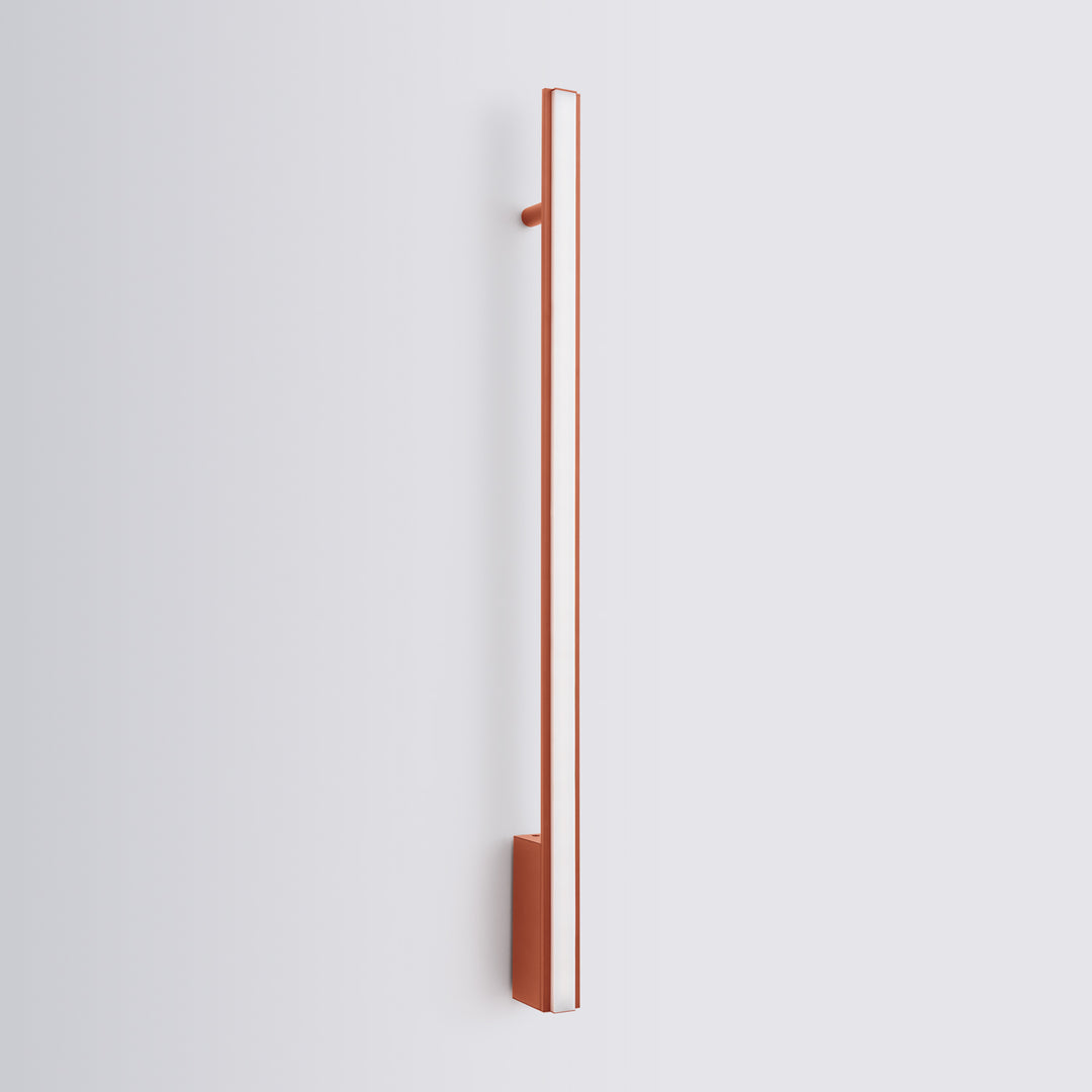 Aplique de pared LAGOM 90, rojo ocre, LED 4000K