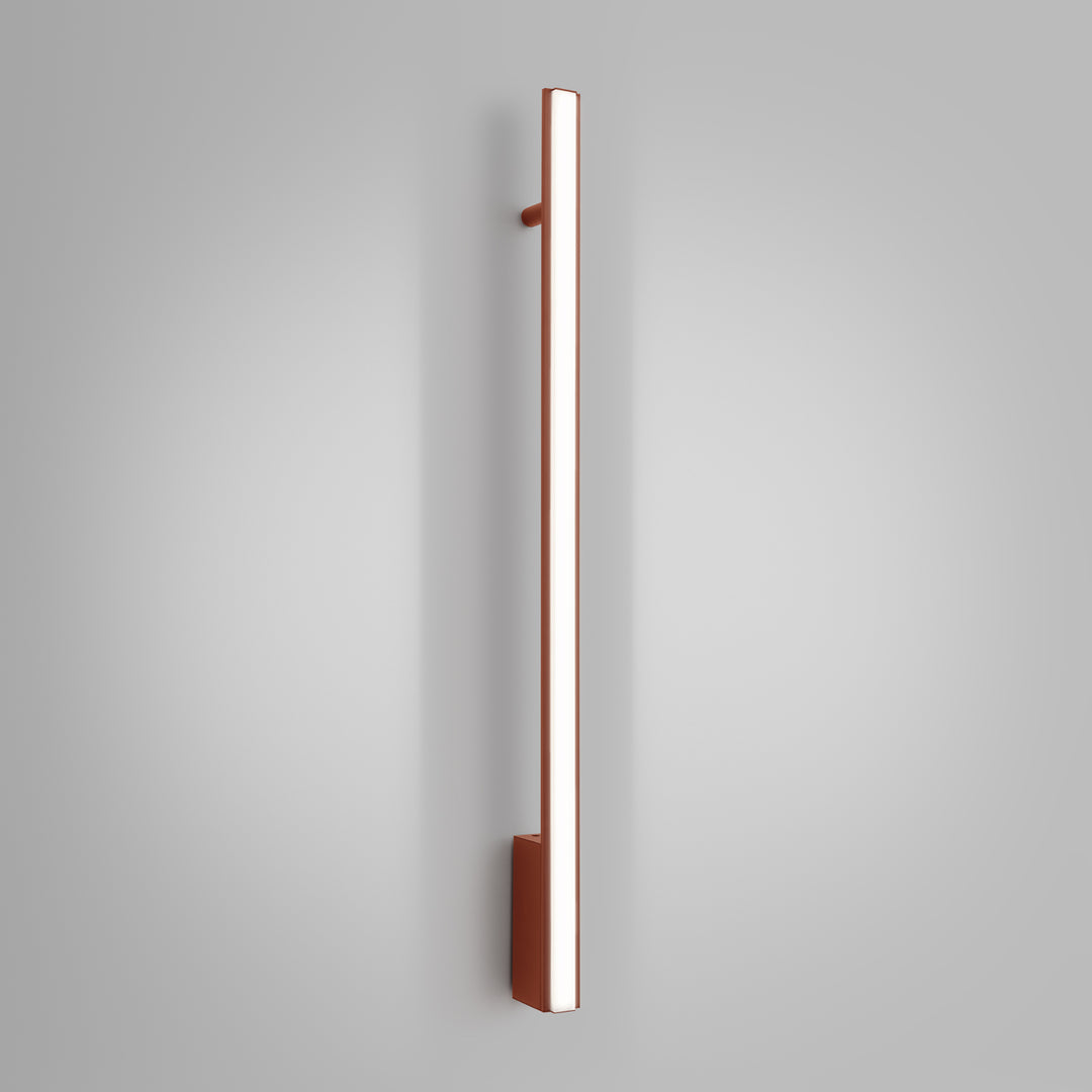 Aplique de pared LAGOM 90, rojo ocre, LED 4000K