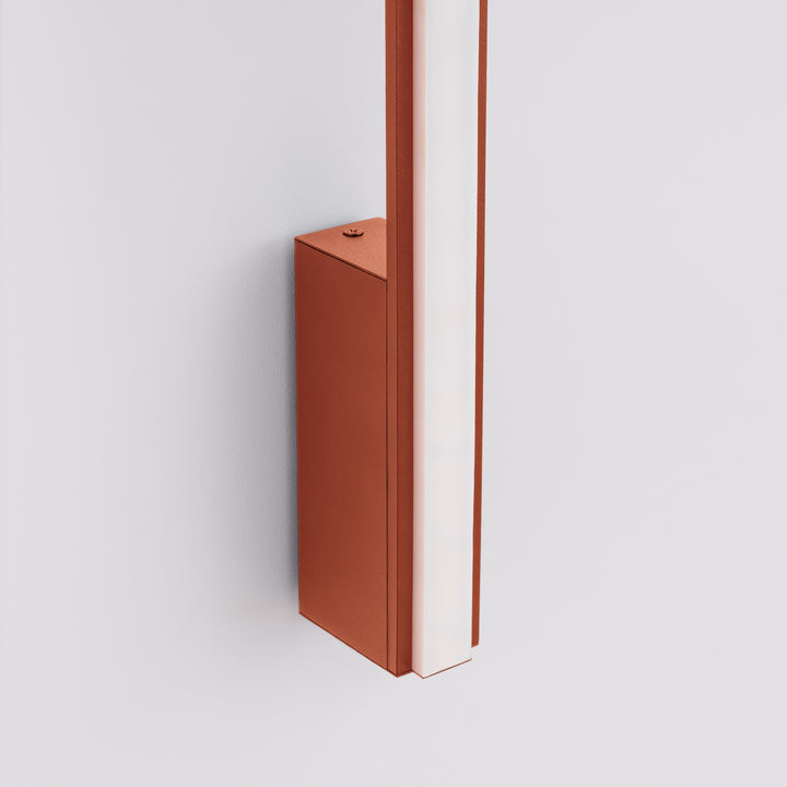 Aplique de pared LAGOM 90, rojo ocre, LED 4000K