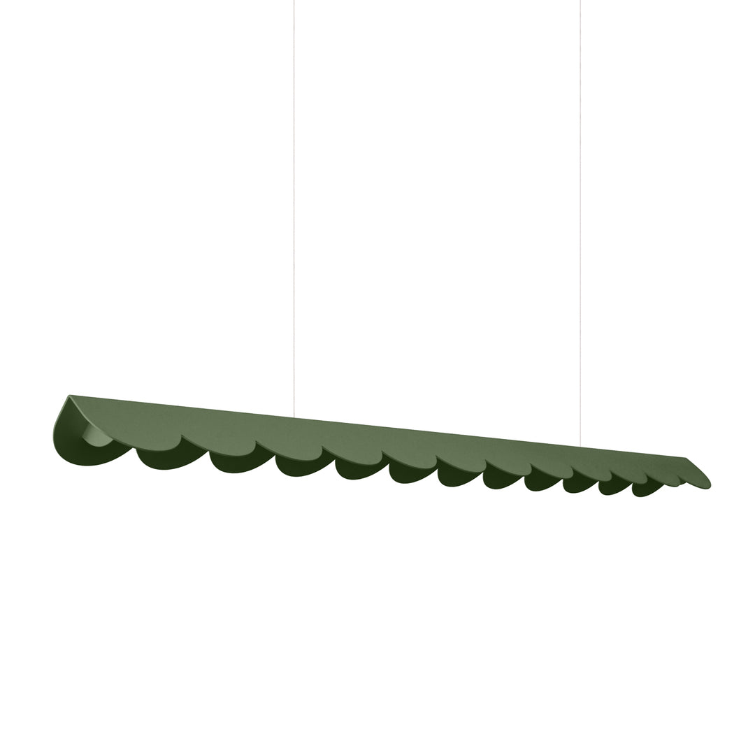 Suspension BISCUIT vert olive vue d'ensemble