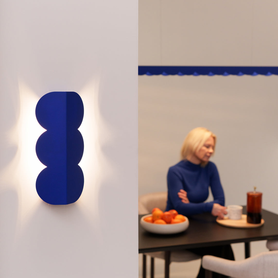 Aplique de pared BISCUIT, ultramar