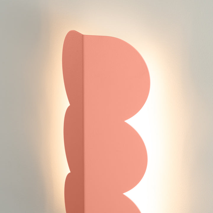 Aplique de pared BISCUIT color melocotón