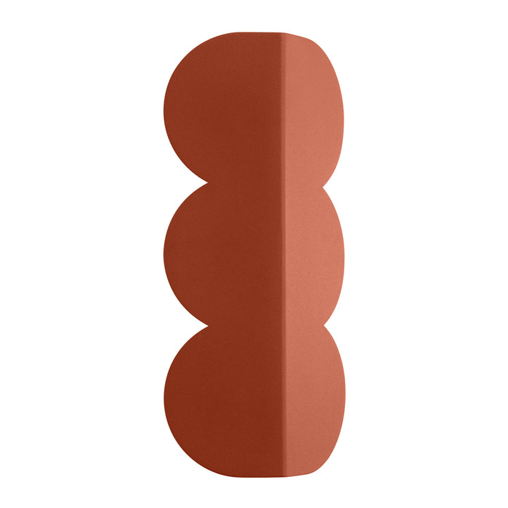 Aplique de pared BISCUIT, rojo ocre