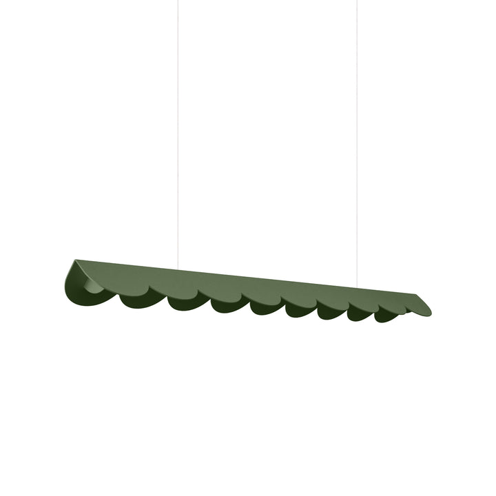 Suspension BISCUIT vert olive vue d'ensemble