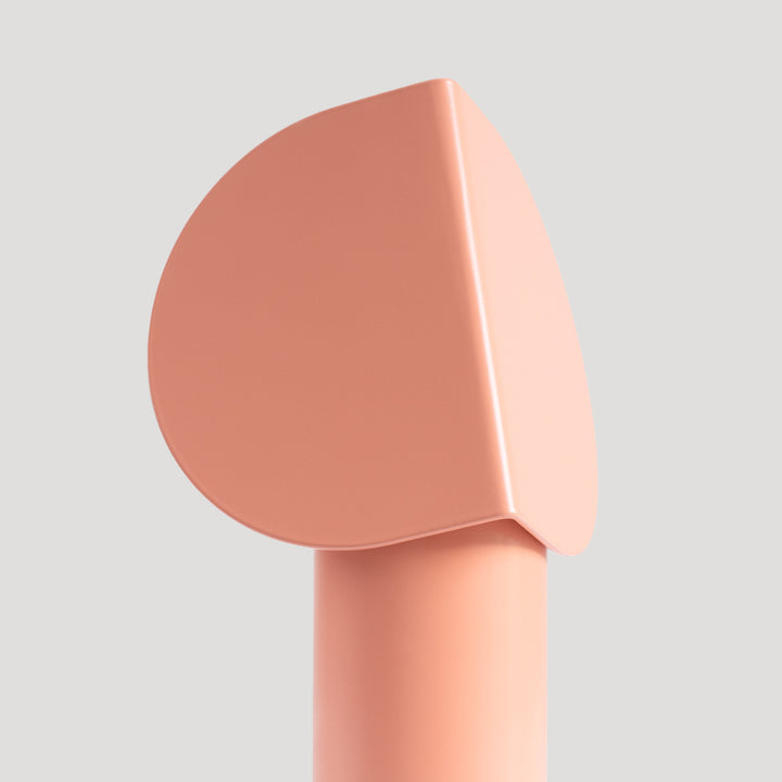 Lampe à poser BISCUIT pêche vue de face