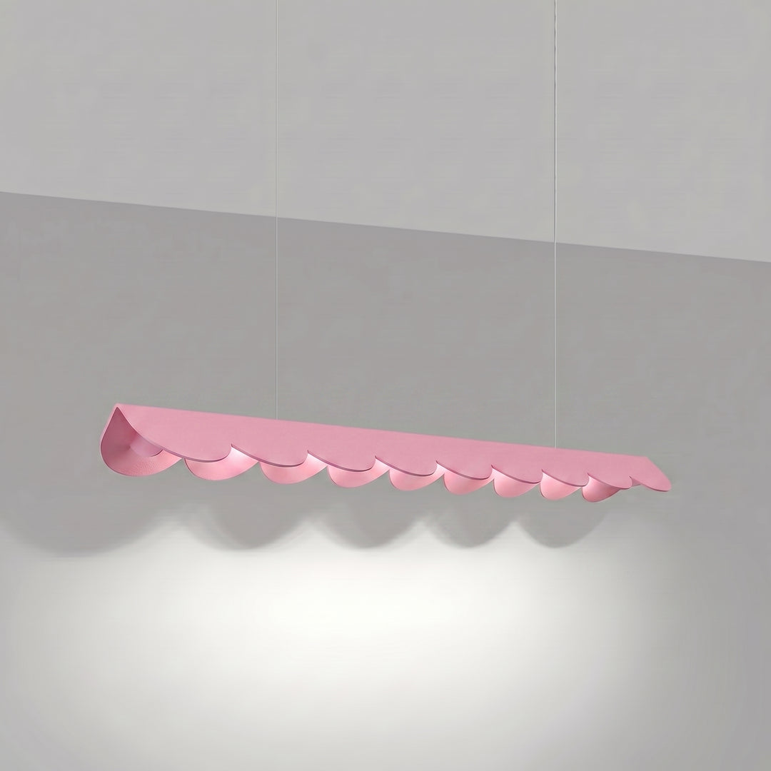 Suspension BISCUIT rose allumée, suspendue