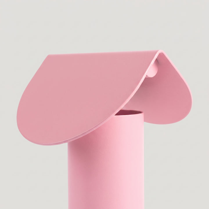 Lampe à poser BISCUIT rose détail de l'abat-jour