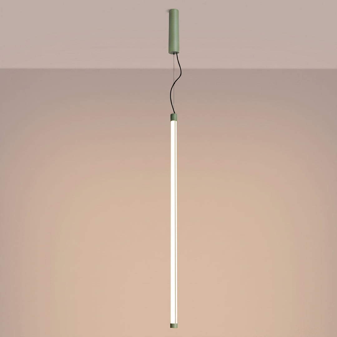Suspension tube TRANG sauge allumée, suspendue