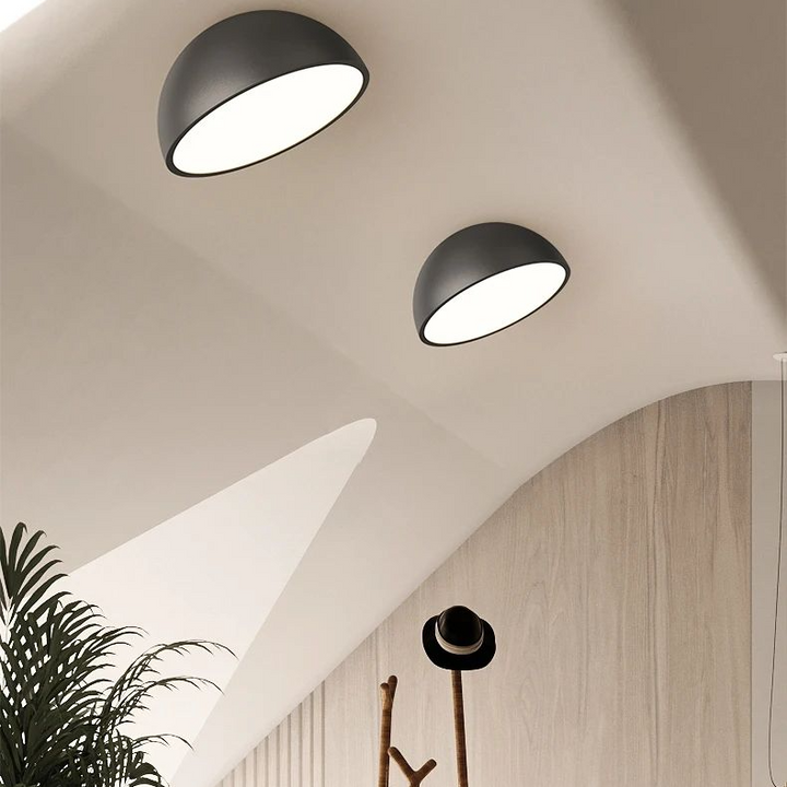 Lámpara de techo LED de nogal retro de espectro completo con protección ocular para dormitorio, vestíbulo de entrada, pasillo, accesorio de iluminación, nueva lámpara de araña