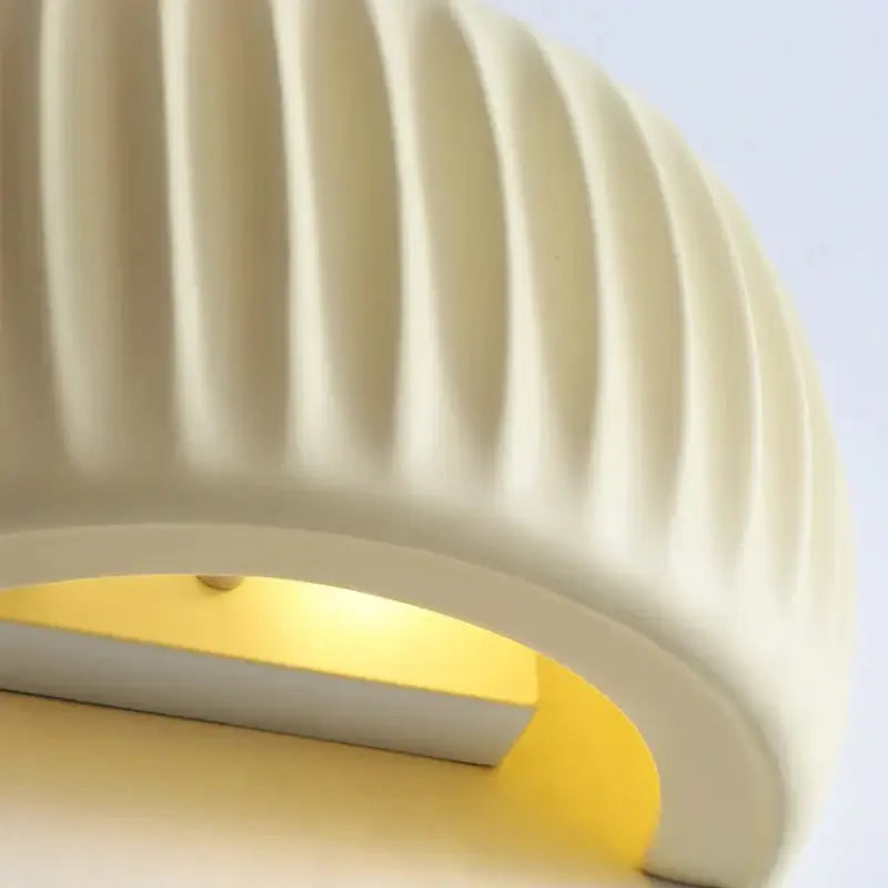 Applique murale moderne en résine crème beige lumière douce