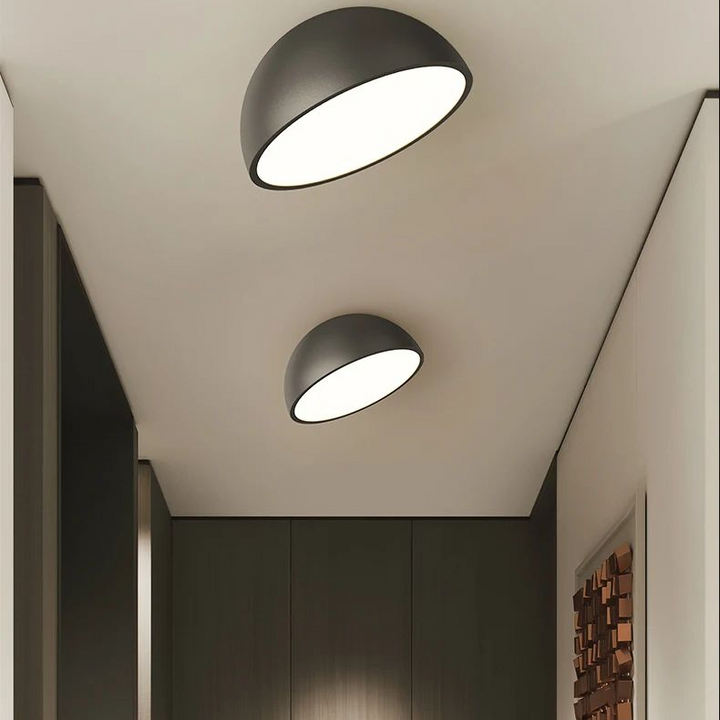 Lámpara de techo LED de nogal retro de espectro completo con protección ocular para dormitorio, vestíbulo de entrada, pasillo, accesorio de iluminación, nueva lámpara de araña