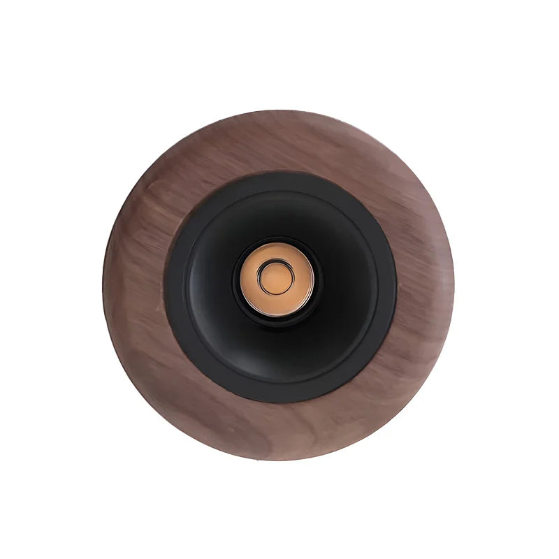 Iluminación LED empotrada COD de 5.11 pulgadas en madera de nogal, estilo moderno Wabi-Sabi, luz de pared para sala de estar, dormitorio, comedor y estudio.