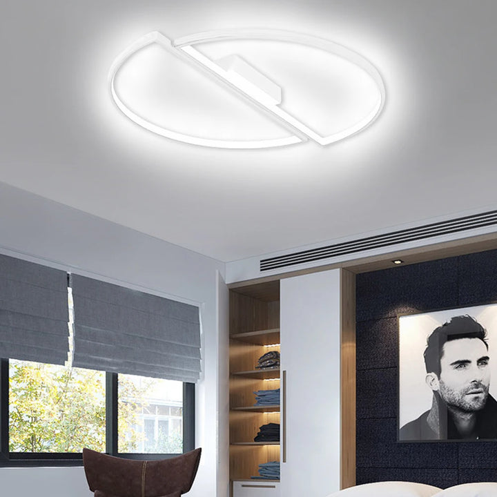 Lámpara de techo LED moderna minimalista para balcón, pasillo, 42 W, 52 W, para sala de estar, comedor, cocina, dormitorio.