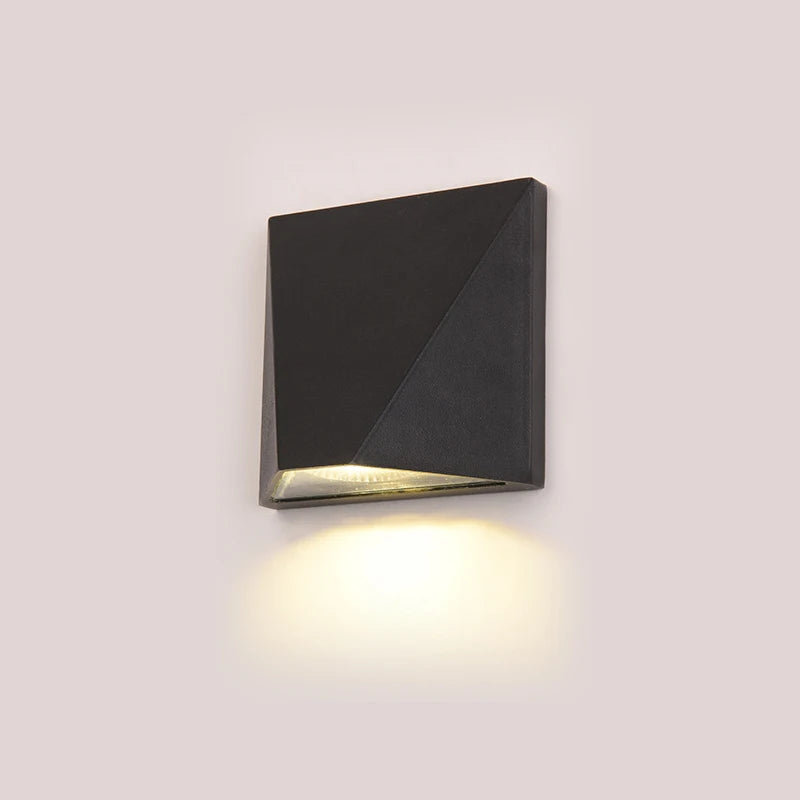 Aplique de pared LED de 5 W, de estilo sencillo, para interiores y exteriores, resistente al agua, de aluminio, para jardín, patio, porche, CA 85-265 V