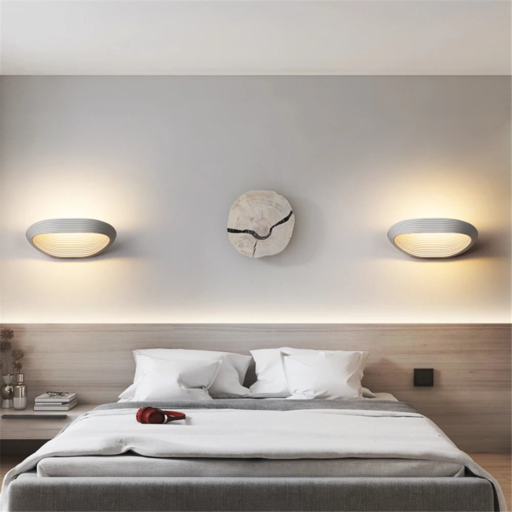 Aplique de pared LED de 7W y 12W para interiores, ideal para dormitorio, sala de estar o pasillo. Lámpara de pared de aluminio, estilo moderno.