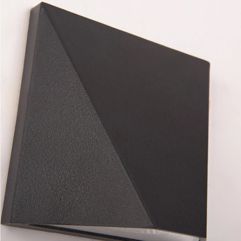 Aplique de pared LED de 5 W, de estilo sencillo, para interiores y exteriores, resistente al agua, de aluminio, para jardín, patio, porche, CA 85-265 V