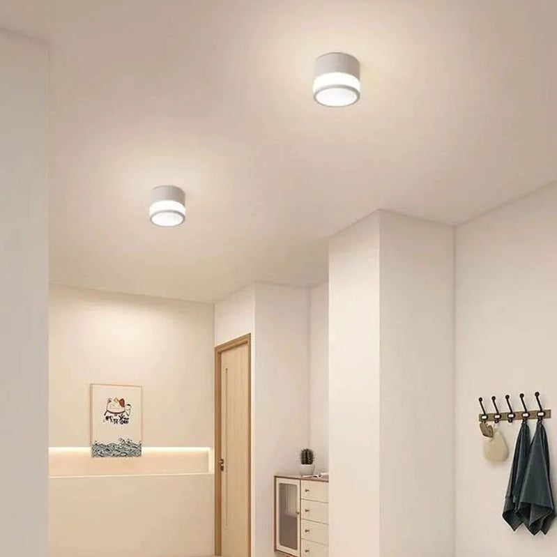 Lámpara de techo LED empotrada de 9 W y 15 W, foco LED nórdico de superficie, para salón, dormitorio, iluminación interior, CA 220 V.