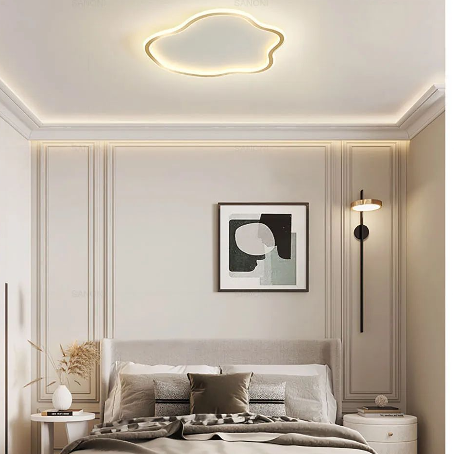 Lámpara de techo LED nórdica para sala de estar, comedor, dormitorio, estudio, pasillo, balcón, decoración del hogar, accesorio de iluminación interior.