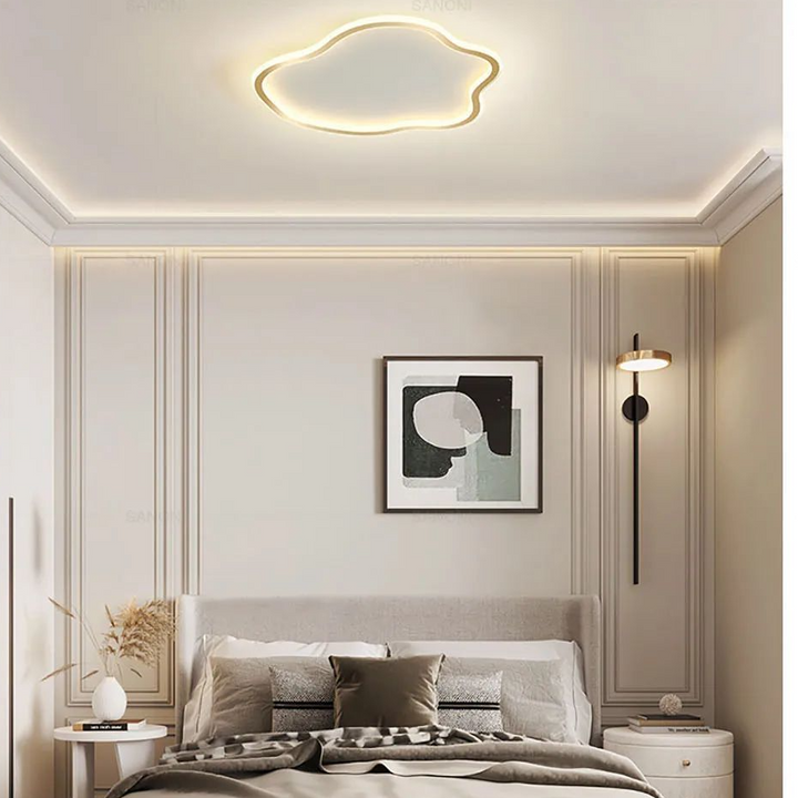 Lámpara de techo LED nórdica para sala de estar, comedor, dormitorio, estudio, pasillo, balcón, decoración del hogar, accesorio de iluminación interior.