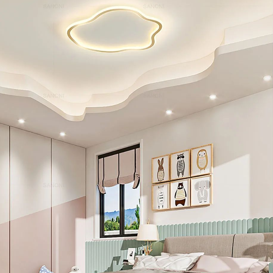 Lámpara de techo LED nórdica para sala de estar, comedor, dormitorio, estudio, pasillo, balcón, decoración del hogar, accesorio de iluminación interior.