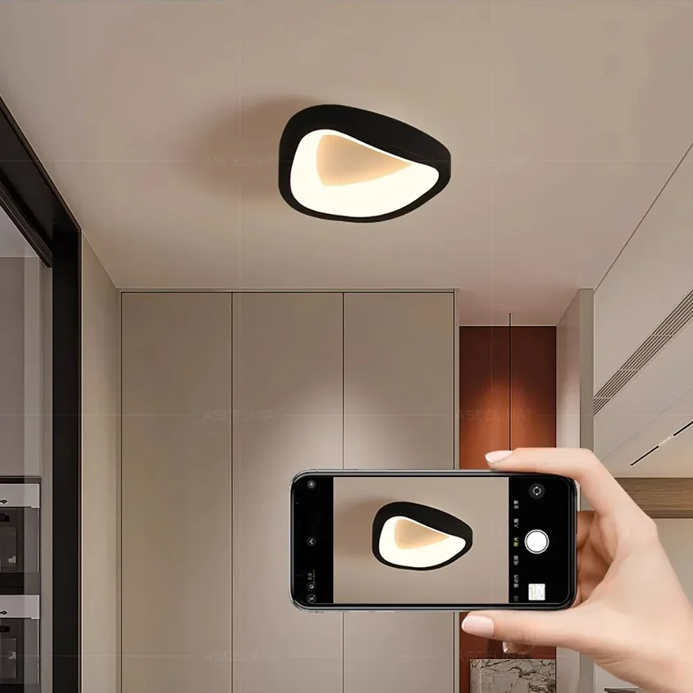 Lámpara de techo LED nórdica para sala de estar, comedor, dormitorio, pasillo, guardarropa, balcón, lámpara de techo, decoración de interiores, accesorios de iluminación.