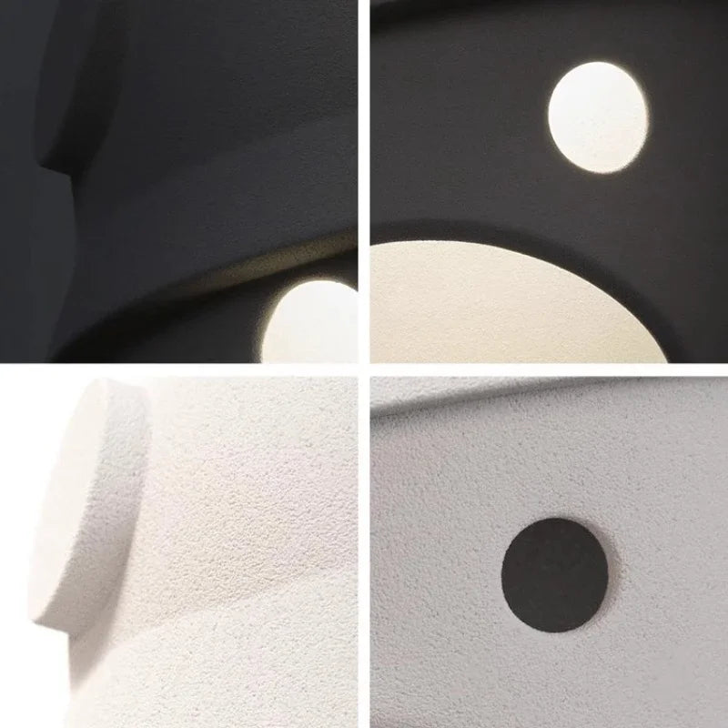 Lámpara de pared Moooi Joker, de diseño holandés, para dormitorio, mesita de noche, pasillo, fondo, escalera, máscara, decoración del hogar, iluminación LED de resina.