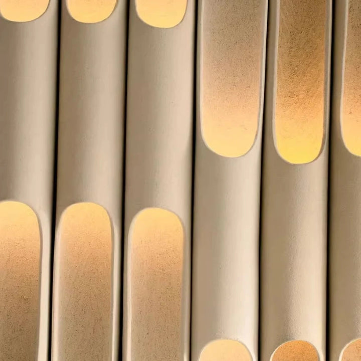 Lámpara de pared inclinada de diseño moderno para sala de estar, dormitorio, pasillo, creativa y personalizada, tira larga, estilo crema, accesorio de iluminación