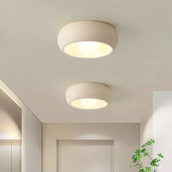 Lámpara de techo LED minimalista nórdica Wabi Sabi para balcón, moderna lámpara de pasillo, entrada, decoración del hogar, cocina, dormitorio infantil